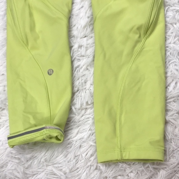 Lululemon Time To Sweat Crop 23" Lemon Vibe - Picture 6 of 7
